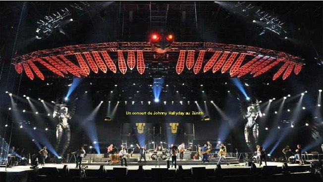 Un concert de Johnny Hallyday au Zénith 