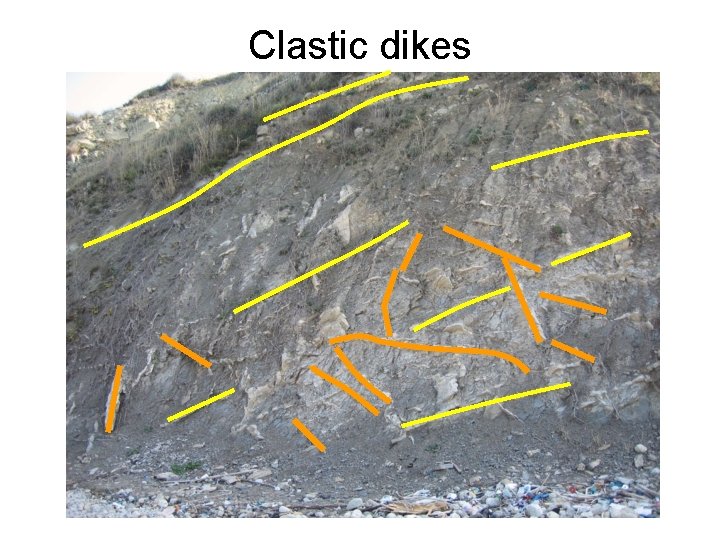 Clastic dikes 