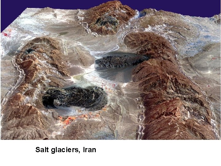 Salt glaciers, Iran 