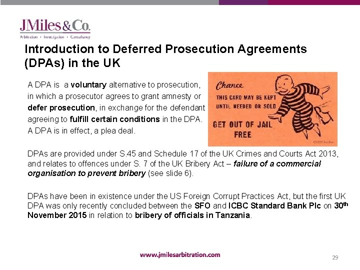 Introduction to Deferred Prosecution Agreements (DPAs) in the UK A DPA is a voluntary
