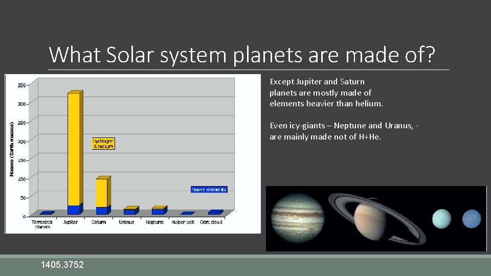 What Solar system planets are made of? Except Jupiter and Saturn planets are mostly