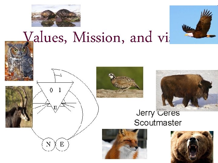 Values, Mission, and vision Jerry Ceres Scoutmaster 