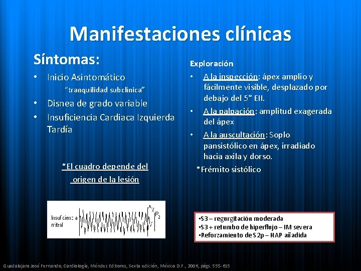 Manifestaciones clínicas Síntomas: • Inicio Asintomático “tranquilidad subclínica” • Disnea de grado variable •