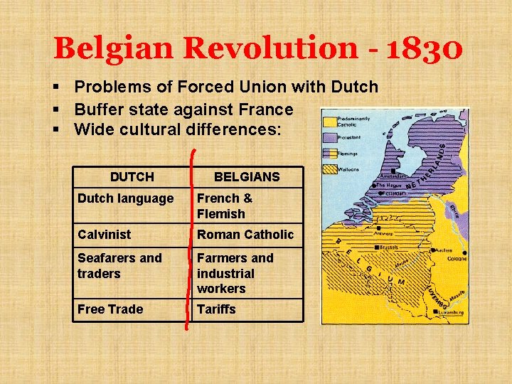 Belgian Revolution - 1830 § Problems of Forced Union with Dutch § Buffer state