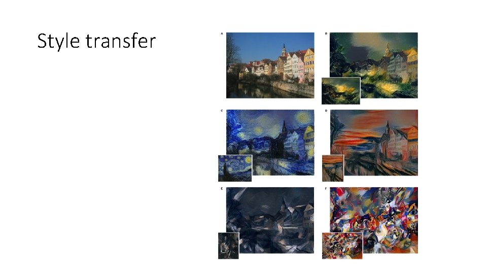 Style transfer 