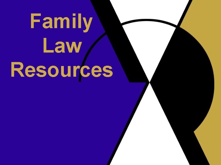 Family Law Resources 