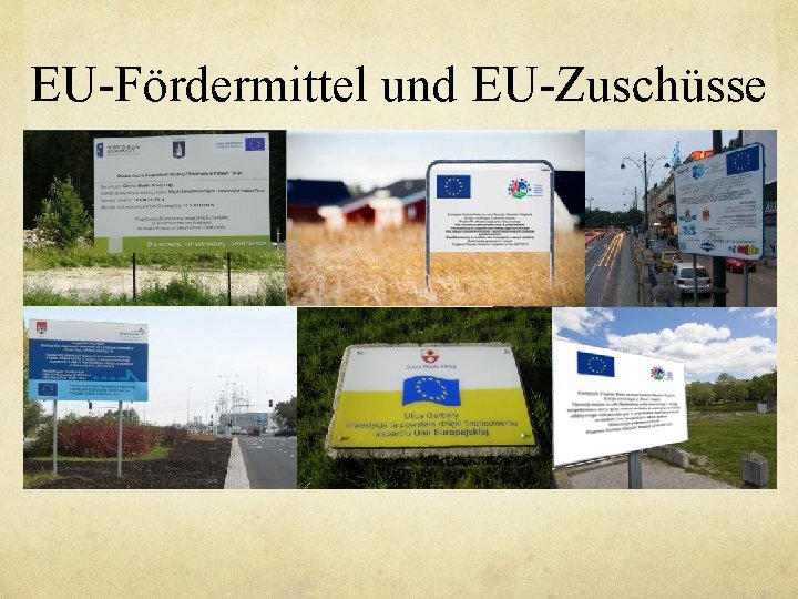 EU-Fördermittel und EU-Zuschüsse 