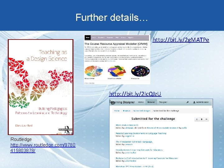 Further details… http: //bit. ly/2 g. MATPe http: //bit. ly/2 Ic. QJz. U Routledge