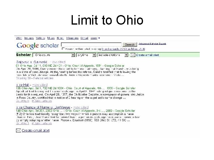 Limit to Ohio 