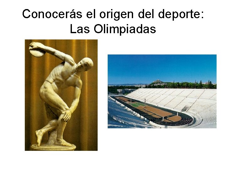 Conocerás el origen del deporte: Las Olimpiadas 