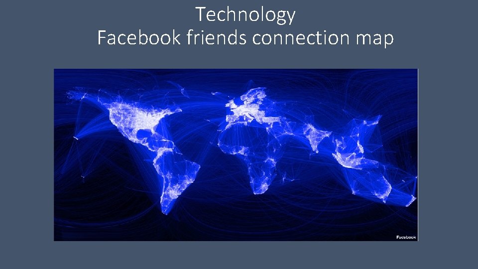 Technology Facebook friends connection map 