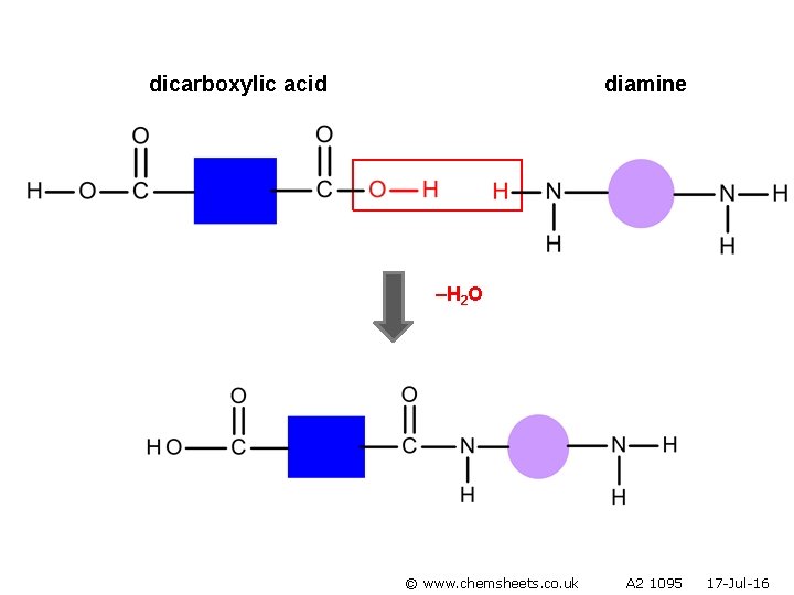 dicarboxylic acid diamine –H 2 O © www. chemsheets. co. uk A 2 1095