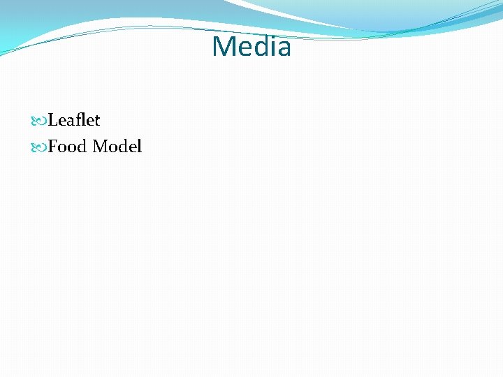 Media Leaflet Food Model 