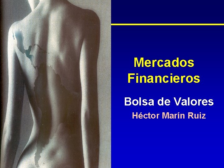 Mercados Financieros Bolsa de Valores Héctor Marín Ruiz 