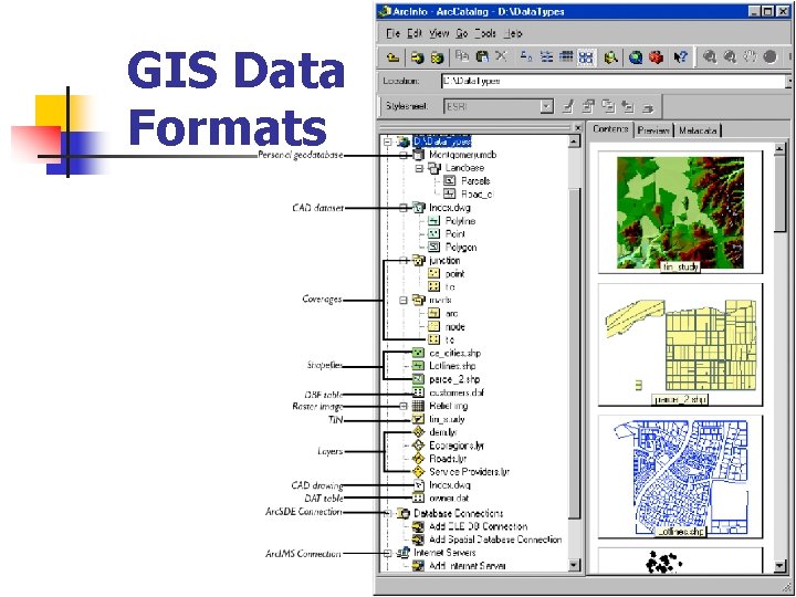 GIS Data Formats 