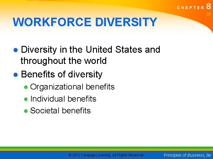 CHAPTER WORKFORCE DIVERSITY 8 35 ● Diversity in the United States and throughout the