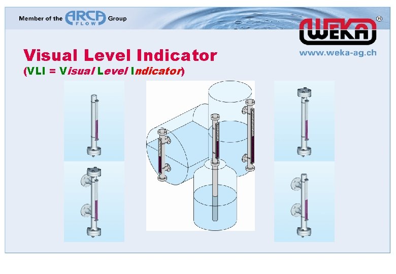 Visual Level Indicator (VLI = Visual Level Indicator) 