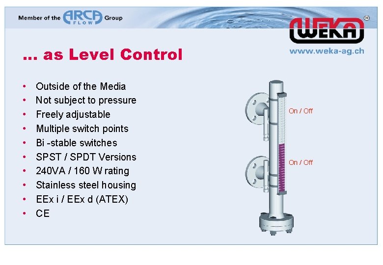 . . . as Level Control • • • Outside of the Media Not