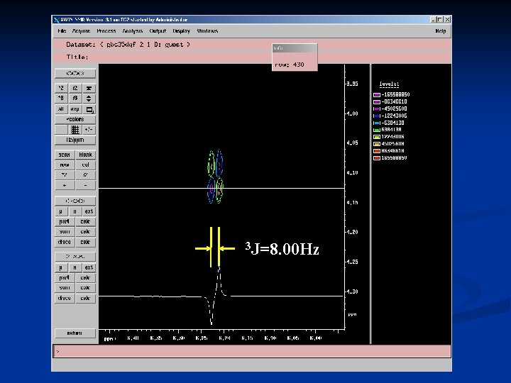 3 J=8. 00 Hz 3 J=8. 00 Hz