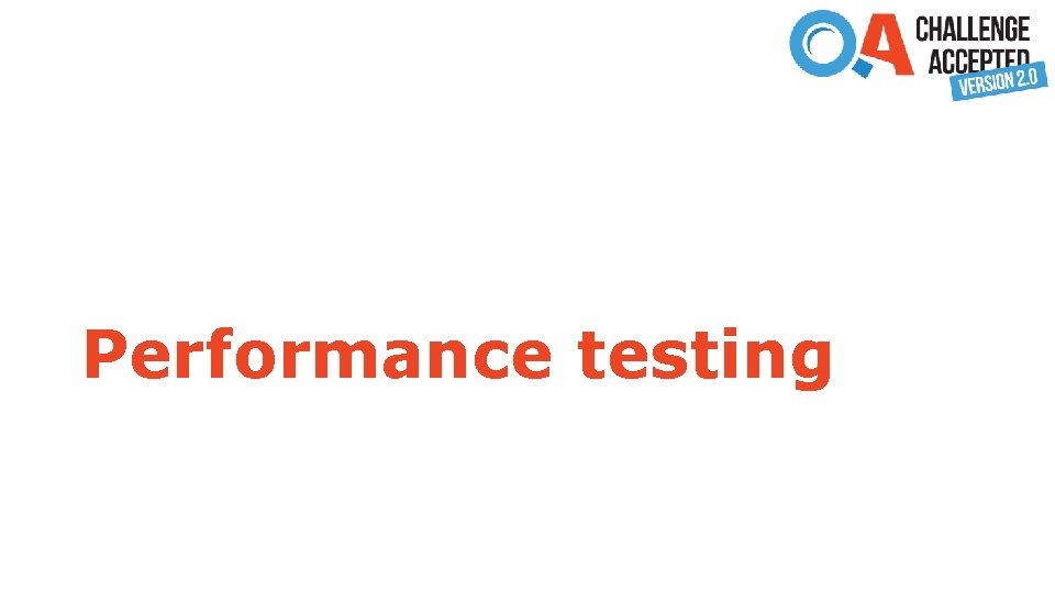 Performance testing 