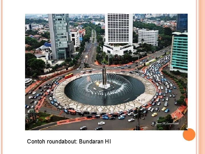 Contoh roundabout: Bundaran HI 