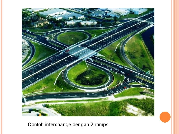Contoh interchange dengan 2 ramps 