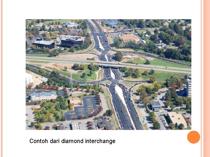 Contoh dari diamond interchange 