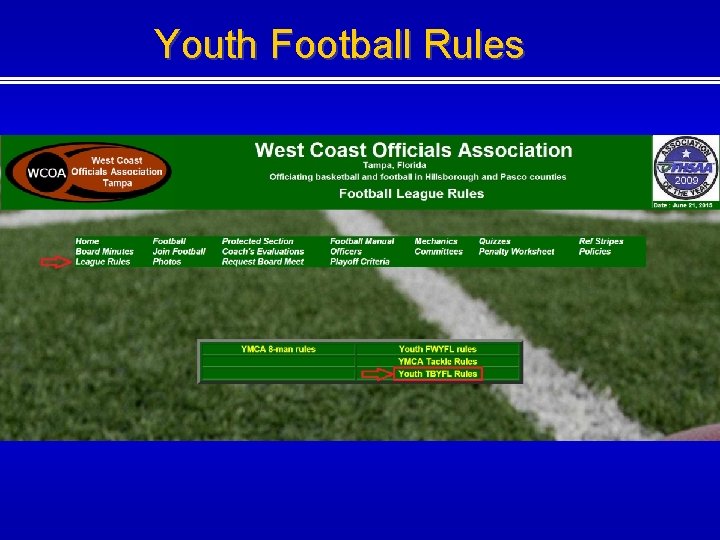 Youth Football Rules 