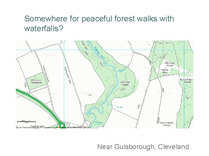 Somewhere for peaceful forest walks with waterfalls? Near Guisborough, Cleveland 