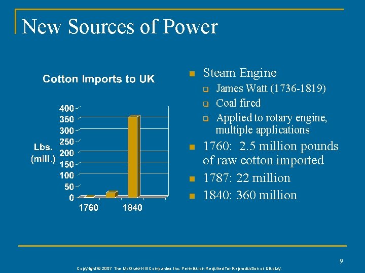 New Sources of Power n Steam Engine q q q n n n James