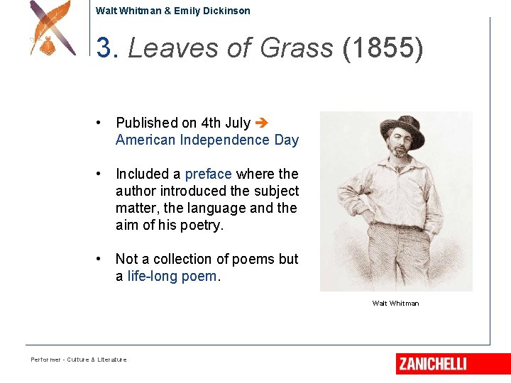 Walt Whitman & Emily Dickinson 3. Leaves of Grass (1855) • Published on 4