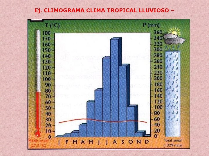 Ej. CLIMOGRAMA CLIMA TROPICAL LLUVIOSO – 