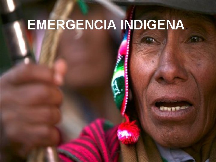 EMERGENCIA INDIGENA. 