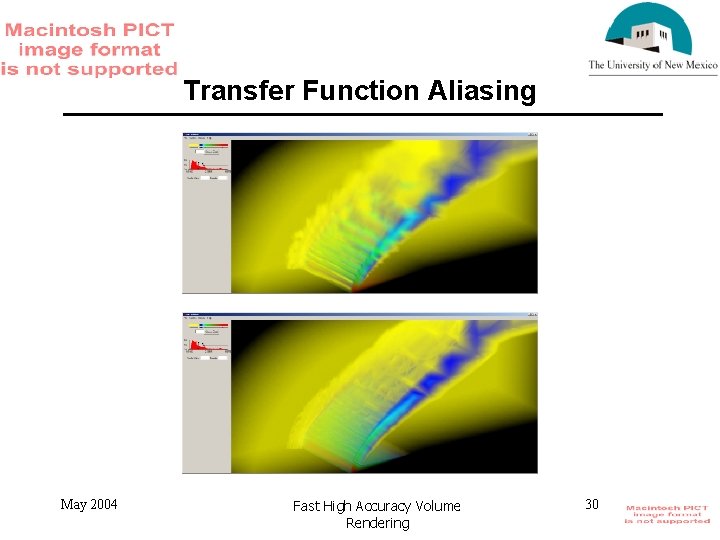 Transfer Function Aliasing May 2004 Fast High Accuracy Volume Rendering 30 