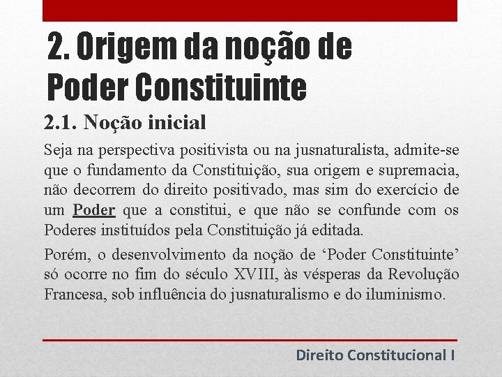 Poder Constituinte Originrio derivado e decorrente Prof Esdras