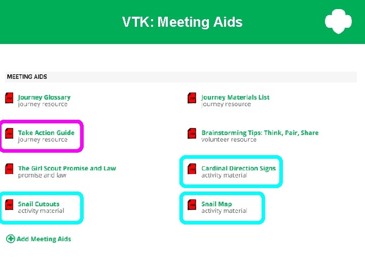 VTK: Meeting Aids VTK: Meeting Aids