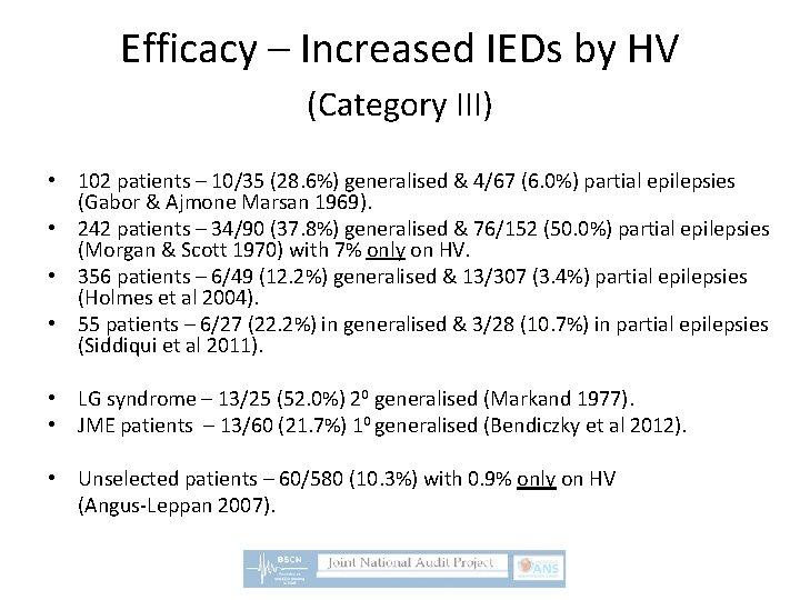 Efficacy – Increased IEDs by HV (Category III) • 102 patients – 10/35 (28.