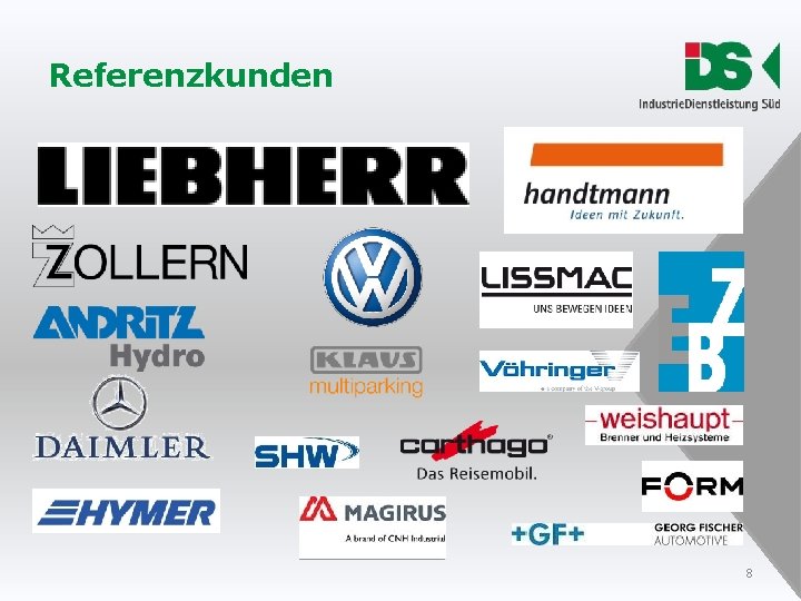 Referenzkunden 8 Referenzkunden 8