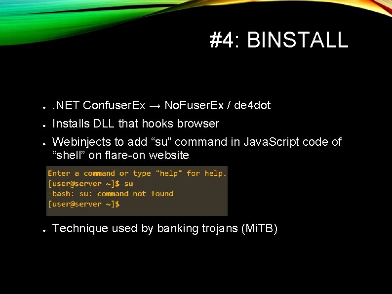 #4: BINSTALL ● . NET Confuser. Ex → No. Fuser. Ex / de 4 #4: BINSTALL ● . NET Confuser. Ex → No. Fuser. Ex / de 4