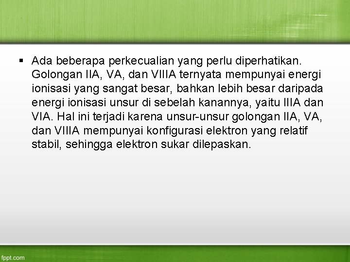 Apa yang dimaksud dengan energi ionisasi