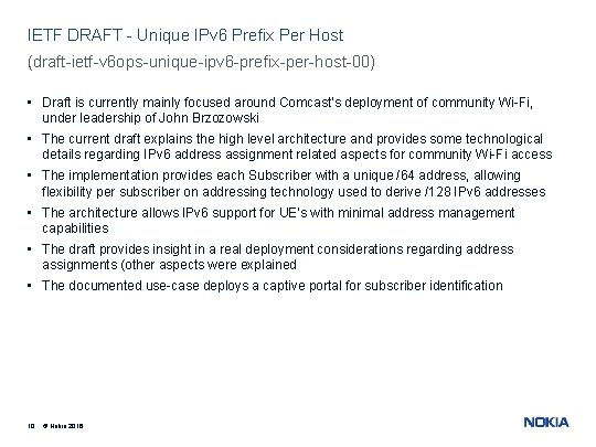IETF DRAFT - Unique IPv 6 Prefix Per Host (draft-ietf-v 6 ops-unique-ipv 6 -prefix-per-host-00)