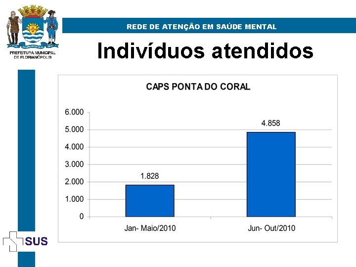 REDE DE ATENÇÃO EM SAÚDE MENTAL Indivíduos atendidos 