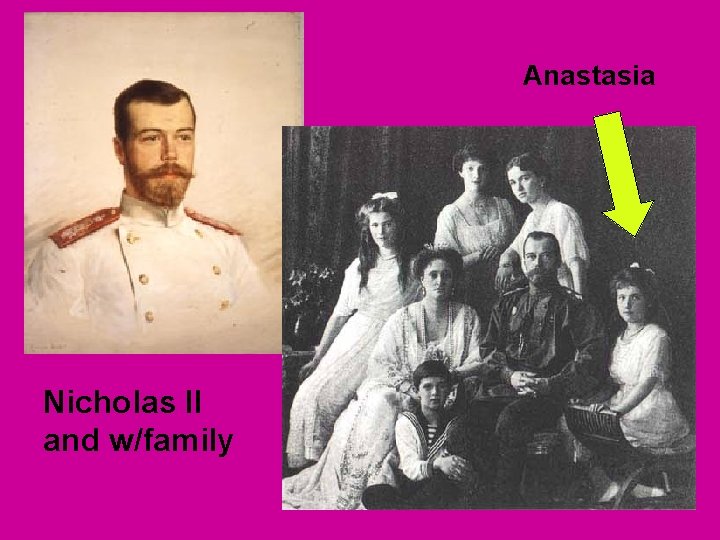 Anastasia Nicholas II and w/family 