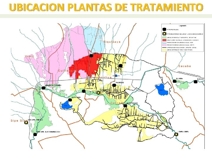 UBICACION PLANTAS DE TRATAMIENTO 