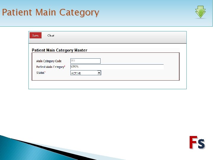 Patient Main Category Fs 