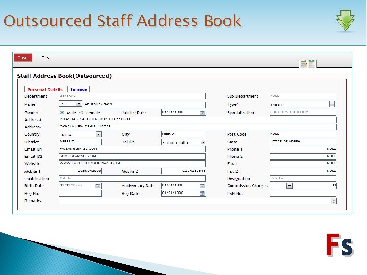 Outsourced Staff Address Book Fs 