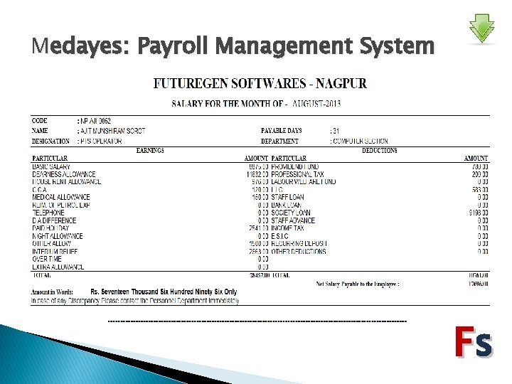 Medayes: Payroll Management System Fs 