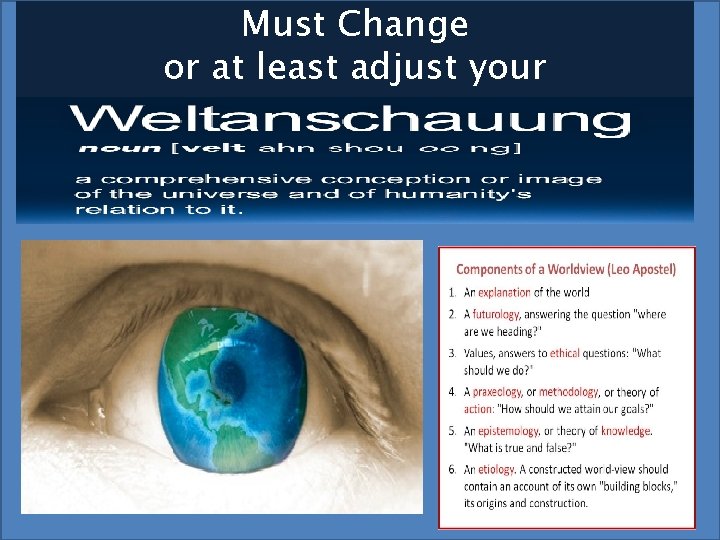 Must Change or at least adjust your Must Change or at least adjust your