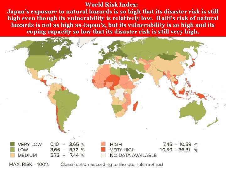 World Risk Index: Japan’s exposure to natural hazards is so high that its disaster