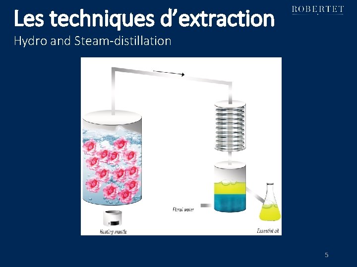 Les techniques d’extraction Hydro and Steam-distillation 5 